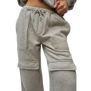 Danielle Guizio Heather Gray Utility Joggers size Small